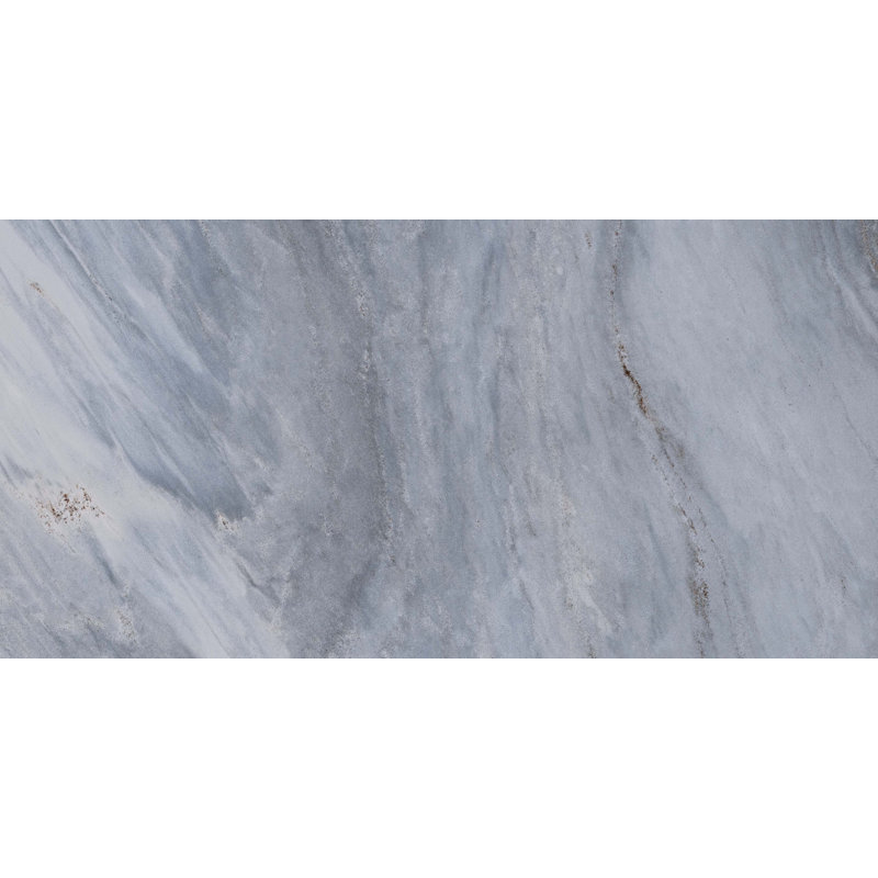 19.3" x 38.6" Porcelain Marble Look Wall & Floor Tile