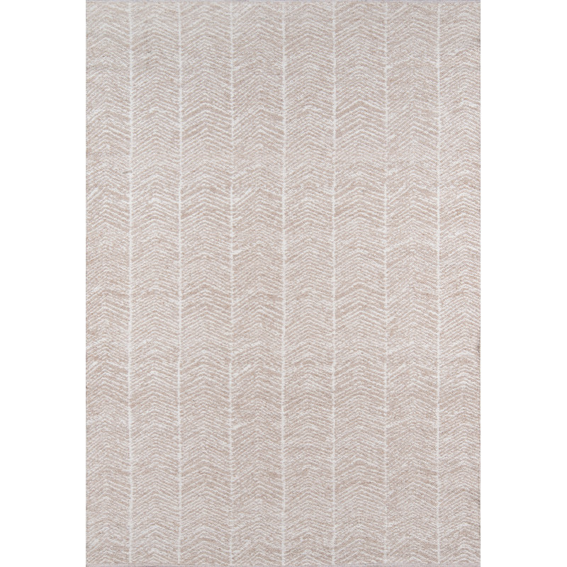 Easton Chevron Area Rug in Brown, Rectangle 7'6" x 9'6"