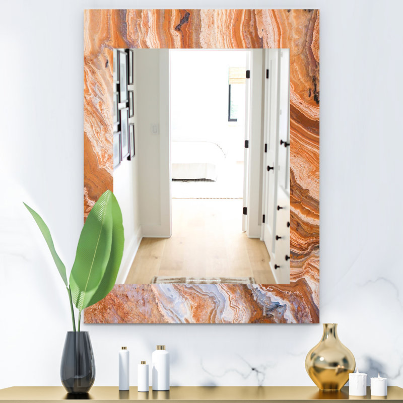 Miroir de salle de bain/meuble-lavabo en marbre geode 2, L 24 po x H 32 po