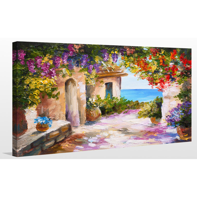 « european vista », reproduction d’art sur toile tendue, H 18 po x l 30 po x P 1 po