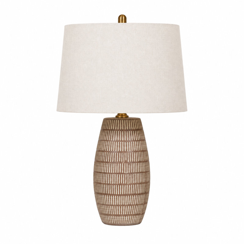 Yucca 26" Scratch Brown Ceramic Table Lamp