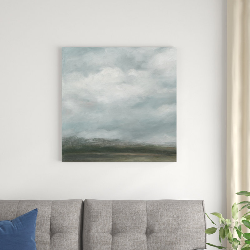 " Cloud Mist I " Mixed Media Print, 30" H x 30" W x 1.25" D
