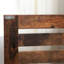 Rustic Chic 4 Tier Bathroom Storage Cabinet with Louver Doors Adjustable Board 60 x 30 x 80 cm