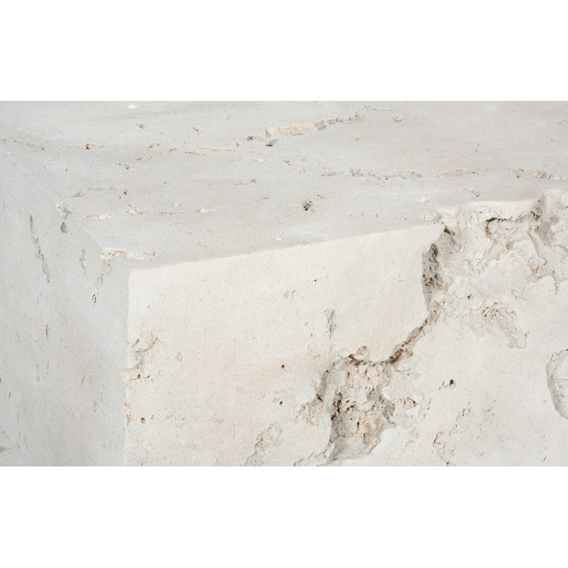 Table basse Formation, carré, pierre romaine