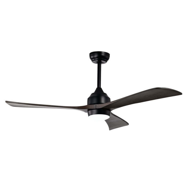 52" Ceiling Fan With Lights Remote Control,Quiet DC Motor 3 Blade Ceiling Fans 6 Speed Levels,Reversible Ceiling Fan, For Patio Living Room, Bedroom, Office,Indoor