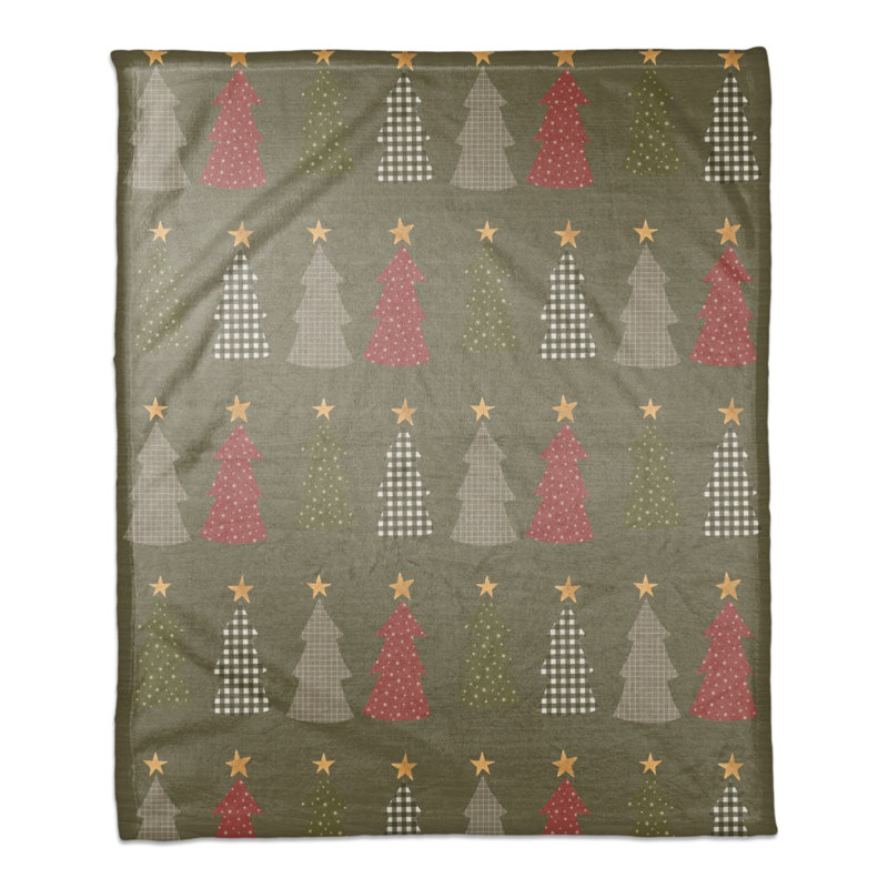 Hand Woven Throw Blanket, Green