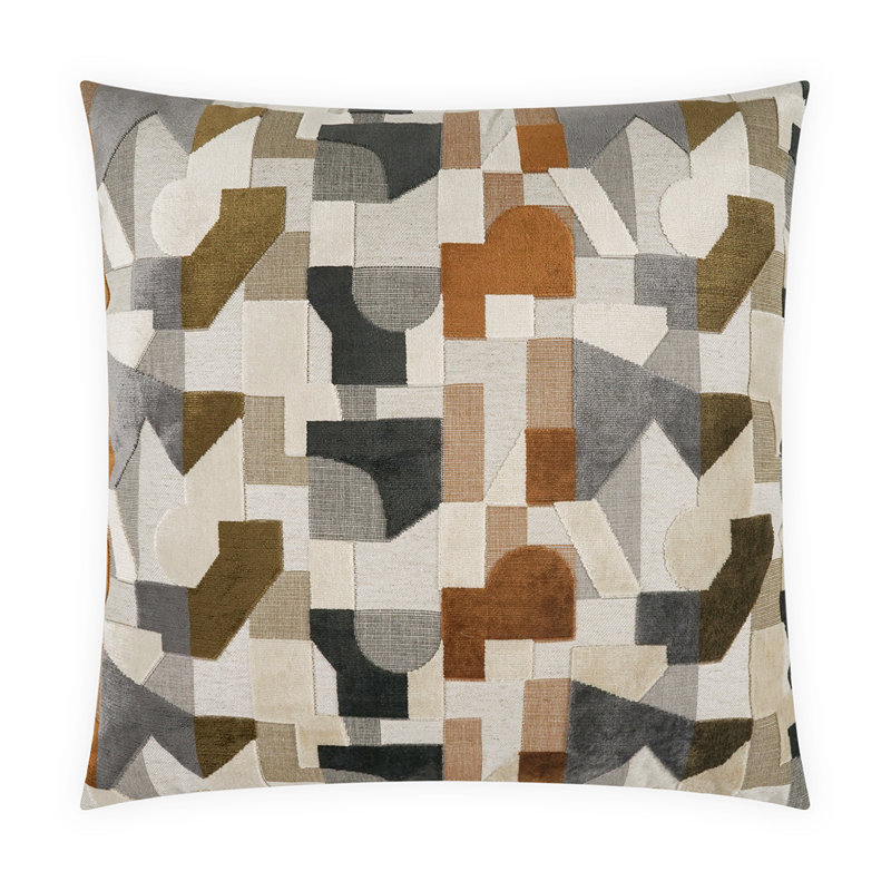 Coussin Hutch, Carré 24 po, Topaze
