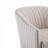Fabric Upholstered Barrel Chair Compact Accent Seating for Small Spaces with Solid Wood Legs, Blue Finish