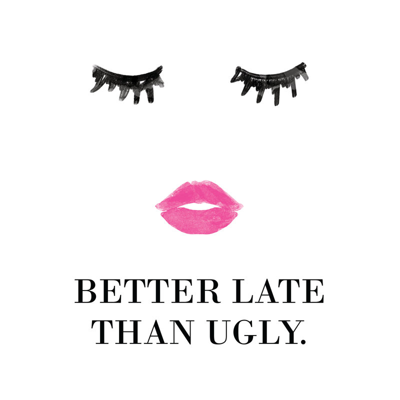 Better Late Thugly - Wrapped Canvas Print, 122cm H x 122cm W x 3.8cm D