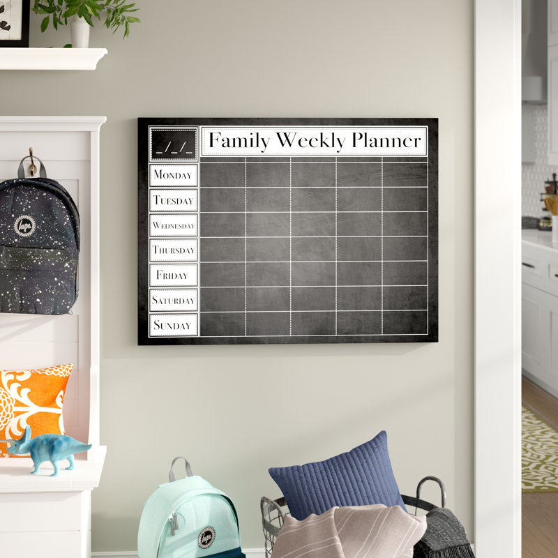Tableau effaçable mural Family, H 12 po x l 16 po x P 0,75 po
