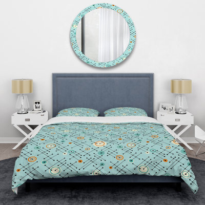 Ensemble de housse de couette Heart Mid-Century