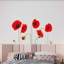 Adhésif décoratif coquelicot
