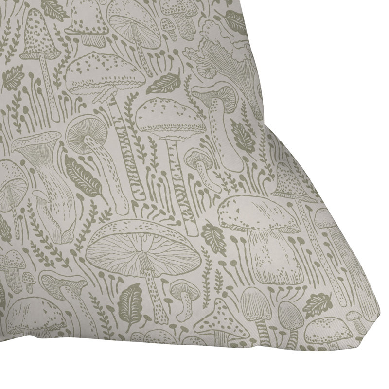  Coussin décoratif floral intérieur / extérieur en polyester, 16 po x 16 po