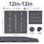 Lot de 84 dalles emboîtables pour garage, installation facile, dalles de sol en plastique résistantes aux intempéries pour jardin, extérieur et intérieur