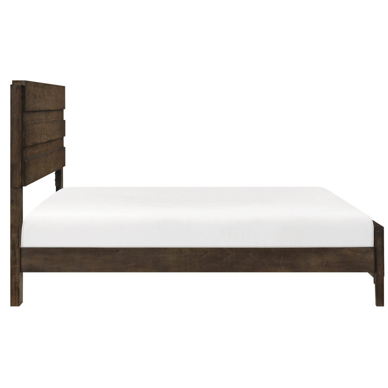 Classic Contemporary Solid Rubberwood Bed