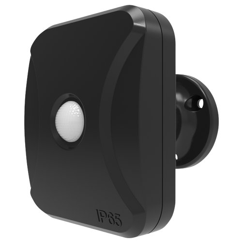 Smart PIR Motion Sensor (Black) Battery Operated IP65 Rated Motion Detector Compatible with  WiZz with a 3m Sensor Range - 4l1/8037