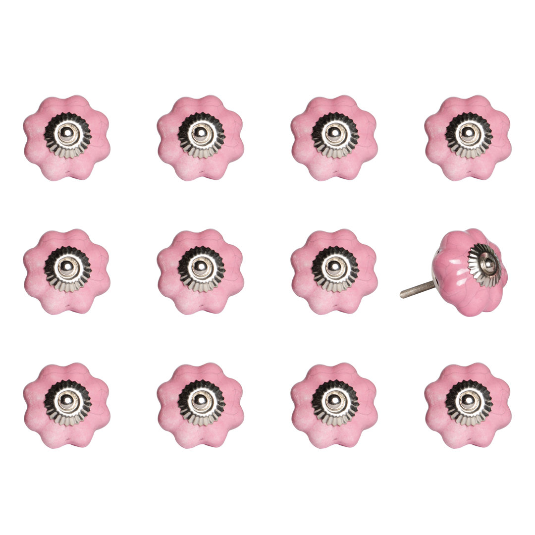 Handpainted Colaluca Novelty Knob Multipack (Set of 12) Bungalow Rose