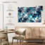Fissures bleu sarcelle abstraites Avery-107830850