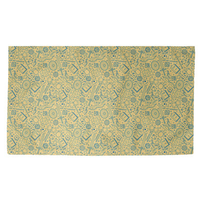 Tapis jaune/bleu rpg Avicia