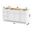 Base de meuble-lavabo simple 69 po seulement-98706261
