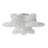 1-Matte white flower shaped LED iron ceiling light