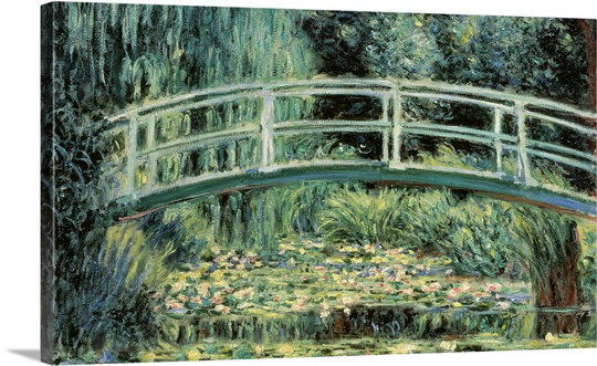 «White Water Lilies, 1899. Musée Pouchkine, Moscou, Russie» par Claude Monet, reproduction d'art, Toile
