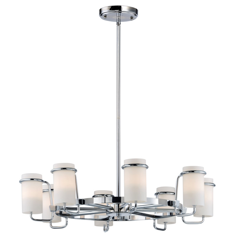 Gowins 8 - Light Dimmable Wagon Wheel Chandelier