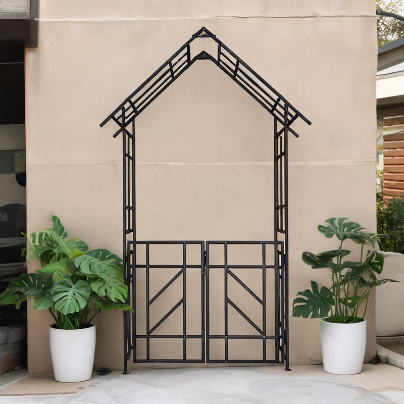 97.21 Ft. H x 16.89 Ft. W Galvanized Steel Gate with