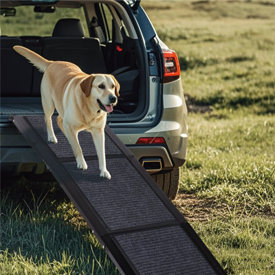 Grande rampe en aluminium pour chien pour voiture, rampes d'escalier pliables pour animaux de compagnie
