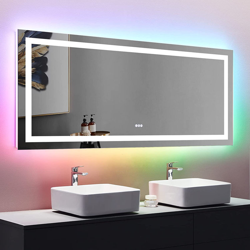 Rectangle Mirror, 32" x 72", White
