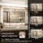Chrisna LED Backlit Frameless Lighted Bathroom Vanity Mirror Wall Mirror 3 Color Adjust Dimmable Anti Fog-1830619578