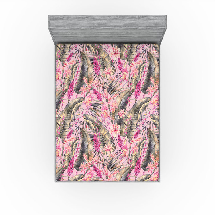 Drap-housse floral Ambesonne