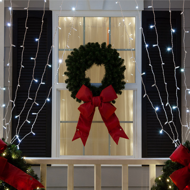 SoftTwinkle LED Curtain Icicle Lights, Cool White
