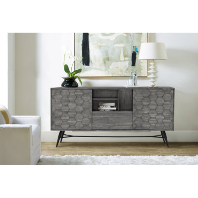 Buffet Makena en bois d'acacia gris