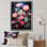 Rose, vert, cactus, désert, royauté, grand - Art floral et botanique sur toile