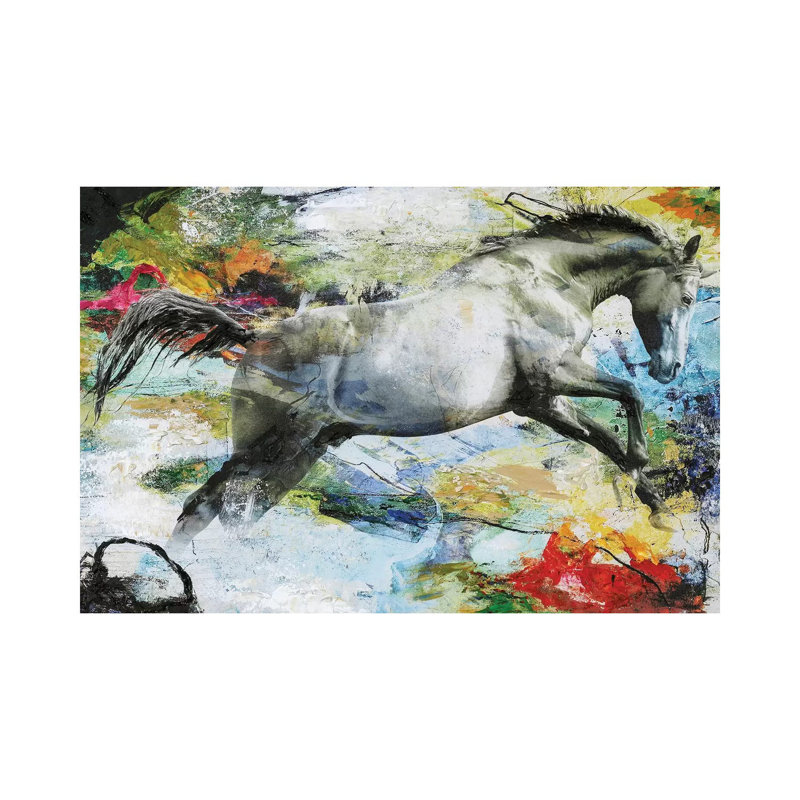 Horse - Print on Canvas, 45.72cm H x 66.04cm W x 3.81cm D, Wrapped Canvas