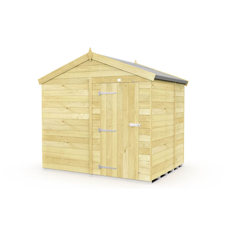 Apex Shed - Single Door without Windows, 8 Ft. W x 5 Ft. D