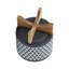 Pot à fleurs aztèque en céramique sur support en bois 8 po-1095720525-1095720523