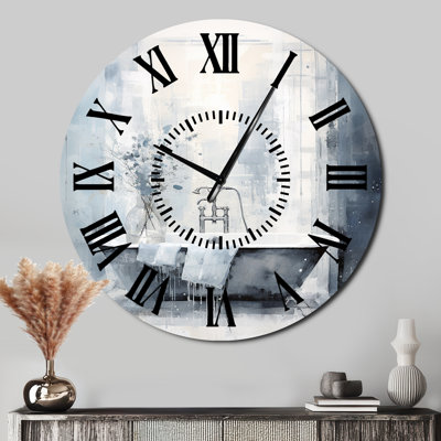 Horloge murale pour salle de bain