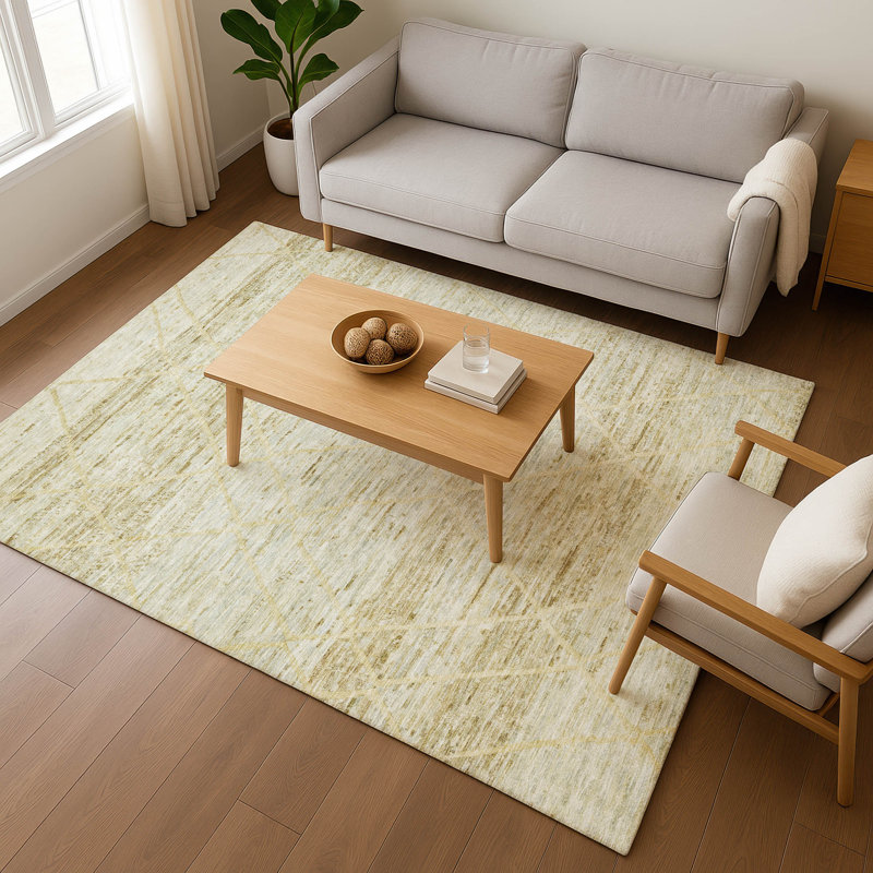 Premium Machine Washable Honig AMF1658 Diamonds Rug, Rectangle 3' x 5'