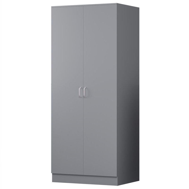 Tunis 2 Door Robe White, Grey
