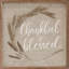 «Thankful And Blessed Wreath» - brun clair-1886330208