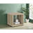 Flint Distressed Pine Square Engineered Wood Side End Table-999314376