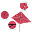 Parasol de marché rectangulaire lumineux 120 po x 84 po Mirela-829123276