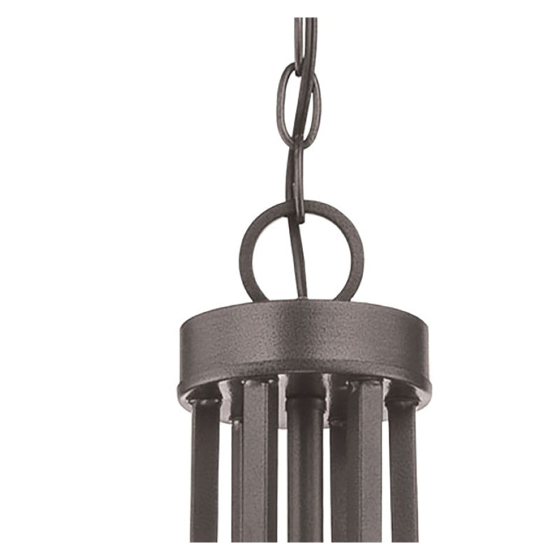 9 - Light Dimmable Classic / Traditional Chandelier, Smoked Iron