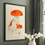 Mushroom Varieties IX Framed Print - Solid Wood-890128485-890128481