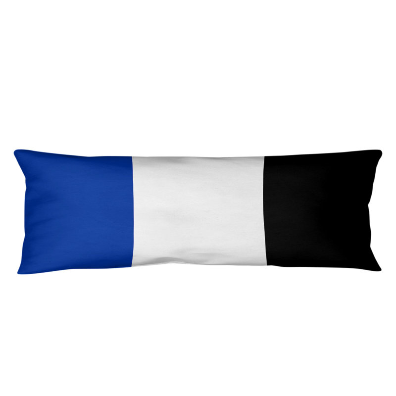 Polyester Medium Pillow, White/Black, Kentucky 