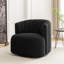 Fauteuil demi-tonneau pivotant rembourré Musaab-1129483439