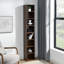 Étagère de rangement multimédia à 8 niveaux, armoire de rangement compacte CD DVD avec tablettes réglables, bibliothèque haute étroite pour le bureau à domicile, bibliothèque multifonctionnelle à deux étages-1243219597