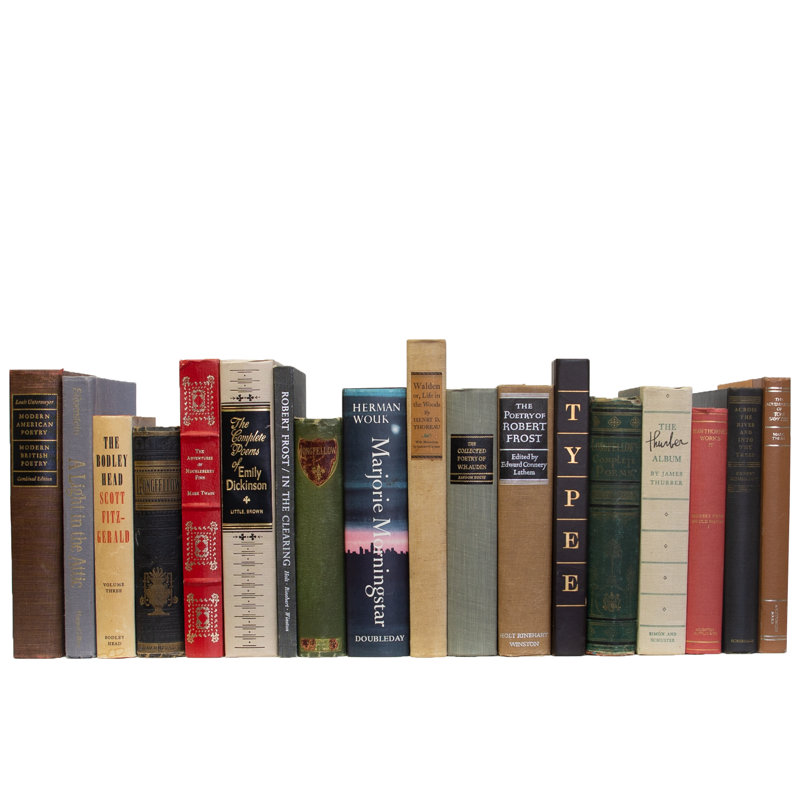Livres décoratifs - Classiques américains rétro - Livres sur les sujets au pied